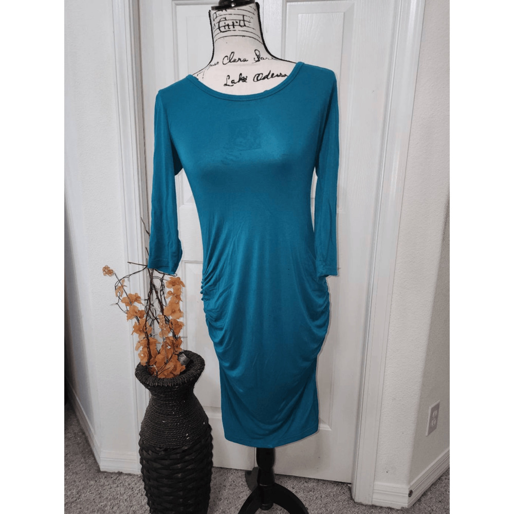 Venus Ruched Midi Dress Size S